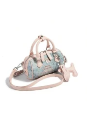 Dopamine Girl Color Scheme New Chinese Style Embroidered Boston Bag Women s 2025 Spring Summer New Cushion Shaped Shoulder Messenger Handbag