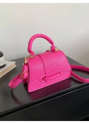 This Year s Popular Super Texture Bag Foreign Mini Small Square Bag New Solid Color Versatile Handbag Women s Bag