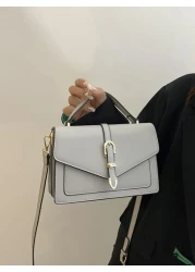 حقيبة مربعة مبسط زر ضغط