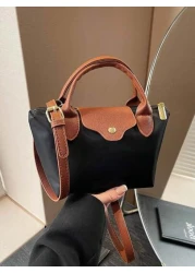 حقيبة كتف كاجوال من النايلون للنساء، حقيبة يد شكل مقلوب