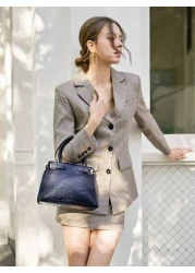 SHECARRY Women Top Handle Bags Crocodile Autumn Winter School Travel Commute Work Elegance Exquisite Hand Carry Or Cross Body Best Mothers Day Gifts Women