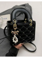 Fashionable New Women s Handbag Solid Color Minimalist PU Square Bag Elegant Vibe Suitable For Dates Shopping Versatile And Exquisite