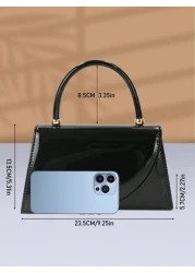 Fashion Solid Color Mirrored Handbag Evening Bag Charming And Elegant Women s Business Bag Suitable For Party Girls College Students Brides Match With Party Dresses Wedding Dresses Evening Dresses Tig