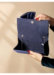 Satin Butterfly Flower Shaped Clutch Bag For Evening Party Valentines