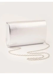 Glitter Shiny Luxury Glamorous Elegant Exquisite Large Women Clutch Purse Evening Bag Prom Handbag With Detachable Chain For Wedding Velvet Elegant For Girls Women College Students Rookies White Colla