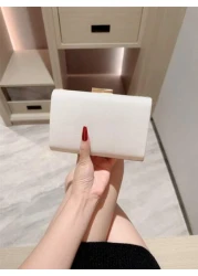 Faux Pearl Decor Box Shaped Chain Crossbody Bag Party Bags Perfect For Party Wedding Prom Dinner Banquet Perfectly Matching With Prom Dresses For Women Prom Accessories Sequin Dress Women Sparkly Dres