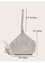 Vincy Glitter Handbag Glamorous Elegant Exquisite Quiet Luxury Glitter Bling Sequin Luxury Shiny Sequin Evening Bag Women s Clutch Bag For Ball For Party Rhinestone For Party Girl Woman Bride Perfect