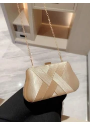 Lightweight Business Casual Rhinestone Decor Bucket Bag Mini Drawstring Design Clear Bag Pearl Bag Evening Bag Dinner Bag Glamorous Elegant Exquisite Quiet Luxury Rhinestone For Party Girl Woman Bride