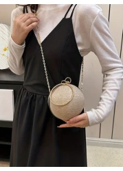 Fashion Shiny Ball Party Clutch Bag Chain Shoulder Crossbody Bag For Women Party Bag Perfect For Party Wedding Prom Dinner Banquet Matching With Holiday Party Dress Evening Dress Sequin Dress