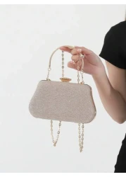 Luxury Fashion Evening Clutch Bag Bridal Bag Shoulder Crossbody Shiny Party Bag Small Design Bag Women s Handbag Valentine s Day Valentines