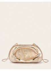 Evening Bag Clutch Purses For Women Ladies Party Bag Exquisite Hardware Handle Buckle Acrylic Bag Bag Bridal Wedding Purse For Ladies Bag Metal Chain Bag Versatile Handheld Bag Cocktail Party Wedding