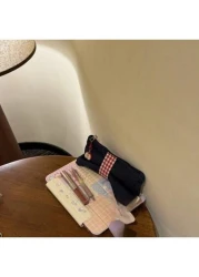 Dual Purpose Large Capacity Portable Makeup Bag Stationery Organizer Pencil Case Minimalist Design For Everyday Carry Including Lipstick