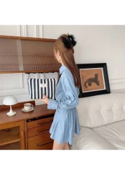 Makeup Bag Dark Blue 1Pc Vertical Stripe Cosmetic Bag Waterproof Women S Cosmetic Bag Small Bag Storage Makeup Case Travelling Bags For Ladies Pencil Case Daily Big Large Capacity Makeup Brushes Trave