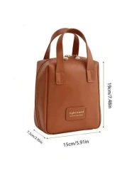 1pc Multifunctional Makeup Bag Portable Travel Organizer Waterproof Cosmetic Pouch Hanging Toiletry Bag Storage For Makeup Brushes Beauty Tools Skincare Jewelry Lipstick Accessories Bathroom Travel Es