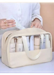 3pcs Set 1 Summer Travel Cosmetic Bag Waterproof Toiletry Bag Multi Functional Makeup Organizer Bag Travel Makeup Brush Holder Bag Portable Travel Organizer Pouch Suitable For Skincare Cosmetics Makeu