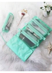 1pc Women s Waterproof 4 In 1 Travel Toiletry Bag Detachable Makeup Bag Cosmetic Pouch Pink Bathroom Bag Storage Bag Makeup Brush Holder Portable Compartment For Cosmetics Makeup And Lipstick Great Fo