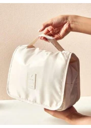 1pc Multifunctional Travel Toiletry Bag Hanging Makeup Bag Large Capacity Convenient To Carry Unisex Waterproof Makeup Brush Organizer Beach Essentials Beach Towel Holder Summer Holiday Must Haves Tra