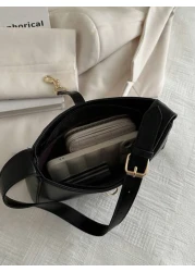 Minimalist Crescent Underarm Bag Shoulder Bag Women s Stylish Handbag Purse For Commuter