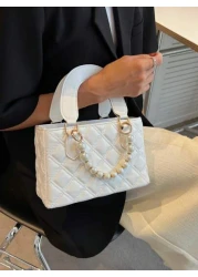 Fashionable New High End Texture Simple And Versatile Casual Solid Color Versatile Lightweight Small Square Bag Handbag Crossbody Bag Elegant Small Square Bag