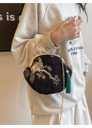 حقيبة كروسبودي بطراز الهانفو ذات نمط عشوائي للصيف، حقيبة يد جديدة بفتحة معلقة عصرية للنساء