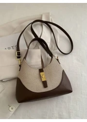 حقيبة كتف متنوعة متعددة الاستخدامات، تصميم قطعي منفصل، مناسبة للتنقل اليومي والخروجات العادية والتسوق