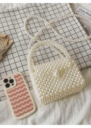 Sparkling Sparkling Elegant Charming Exquisite And Quiet Mini Artificial Bead Carrying Bag Fashionable Luxurious Female Suitable For Parties Weddings Dances Dinners Banquets Cocktails The Best Gift Fo