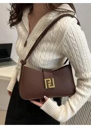 New Luxury Simple Solid Color Versatile Women Shoulder Bag
