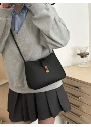 1pc Women s Minimalist All Match Underarm Bag High End Fashion Retro Large Capacity Petite Square Handbag Lightweight Casual Shoulder Tote Bag Suitable For Outing Shopping Gift