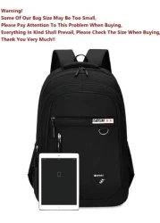 حقيبة الظهر الرجالية ذات الأسلوب الأعمال الخفيفة من النايلون، حقيبة يمكنها استيعاب كمبيوتر 15.6 بوصة، حقيبة كب