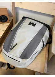 High School Backpack For Men Korean Style Large Capacity Travel Bag For Middle School And College Students Leisure And Vacation Two Toned Shoulder Bag With Academia Style Commute Book Bag School Bag S