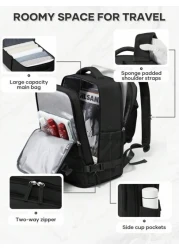 حقيبة ظهر للحاسوب المحمول للرجال للسفر، حقيبة عمل عادية تناسب حاسوب محمول 14 بوصة، حقيبة ظهر يومية عصرية، حقيب