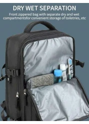 Multifunctional Backpack Large Capacity Suitable For Travel Commute Summer Tourism Fitting For Laptop Shoe Compartment Durable Nylon Fabric Minimalist And Fashionable Design Unisex