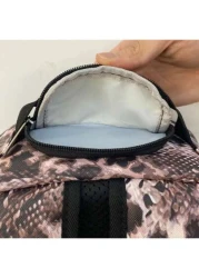 Fashionable Snake Print Backpack Large Capacity With Pockets Unisex Essential For Valentine s Day Autumn Winter Travel And Holiday