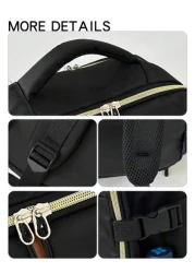 Myco حقيبة ظهر سفر للرجال، حقيبة حمل على الرحلات الجوية، حقيبة حاسوب محمول 15.6 بوصة، مناسبة للمكتب والخارج والسف