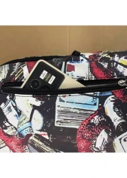 Seal Print Fashion Backpack Stylish Large Capacity Pockets Unisex Backpack Essential For Valentine s Day Travel Autumn Winter