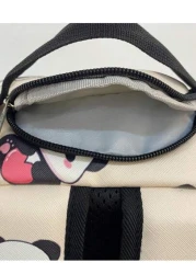 حقيبة ظهر كبيرة السعة بتصميم نمط الباندا العصري، مناسبة للرجال والنساء، ضرورية للسفر والعطلات وعيد الحب وفصل