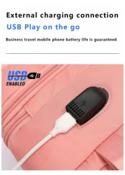 Large Capacity Water Proof Carry On Backpack Travel Backpack Short Distance Business Trip Duffel Bag Computer Schoolbag With USB Charging Port Suitable For Travel Business Vacation College School Outd