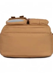 Cute Water Vole Pattern Backpack Large Capacity Lightweight Fashionable Bag With Adjustable Shoulder Strap Multiple Compartments And Front Mesh Pocket Brown College Style Unisex