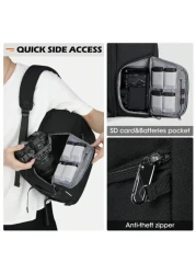 NEWHEY Camera Bag Backpack Professional For DSLR SLR Mirrorless Camera Waterproof Laptop Back Pack 14 15 6 Inch With Rain Cover Anti Theft Travel Case Large Capacity Photography Backpack Bags For Trav