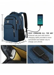 Laptop Backpack 15 6 Inch Large Travel Backpack Best Gift Water Proof Computer Backpack Work Business College Backpack Book Bag Friendly Carry On Backpack With USB Port Rucksack Summer School Bag Wate