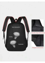 حقيبة مدرسية ذات سعة كبيرة متعددة الجيوب حقيبة كمبيوتر محمول ذات أقسام متعددة حقيبة ظهر وظيفية حقيبة كتف حقيب