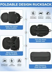 Sport Backpack Simple Student Backpack Fashion Backpack Waterproof Lightweight Large Capacity Travel Backpack With Shoe Compartments And Wet Pockets Portable Computer Backpack With Laptop Compartment