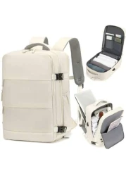 1pc Large Capacity Backpack With Shoe Compartment Casual Backpack With Charging Port Fit For Laptop Hiking Outdoor Sport Students Big Bag Laptop Bag Carry On Backpack Airline Approved Travel Essential