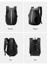 Cycling Backpack Motorcycle Helmet Bag Full Helmet Backpack Women Knight Bag Waterproof Travel Bag Travel Man Large Capacity Multi Functional For Work Travel Business For Hiking Camping For Women And