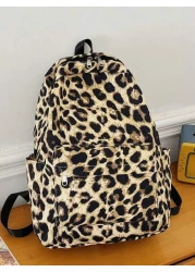 1 قطعة جديدة من الحقيبة المدرسية ذات السعة الكبيرة والطراز الراقي والطراز المنمر، حقيبة ظهر متعددة الوظائف، م