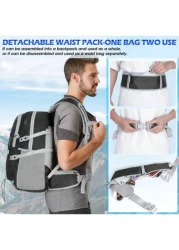 NEWHEY Hiking Backpack 40L Packable Camping Backpack For Men Women Waterproof Lightweight Hiking Daypack Hiking Bag Foldable Backpack Travel Daypack For Climbing Trekking Camping