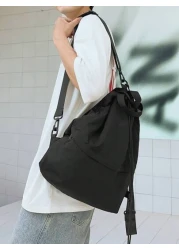 peach tree Large Capacity Men s Travel Backpack Drawstring Closure Outdoor Backpack Versatile Casual Commuter Lightweight Shoulder Bag Multifunctional Portable Fashion Leisure Gift Peach Tree Brand