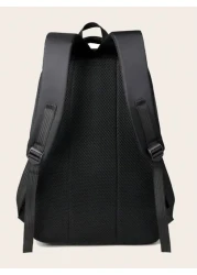 Classic Solid Color Versatile Shoulder Bag Casual Style Large Capacity Multi Pocket Backpack Adjustable Shoulder Strap Fashionable Commuter Bag Suitable For Travel Students And Daily Use