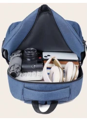 Fashion Simple Casual Hundred Solid Color Large Capacity Men s Backpack Multifunctional Men s Backpack College Backpack Waterproof Schoolbag Lightweight Casual Backpack College Backpack Laptop Backpac