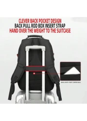 حقيبة ظهر كمبيوتر جديدة للجنسين للأعمال والأنشطة ، حقيبة مدرسية للطلاب ، حقيبة للسفر والترفيه